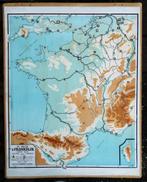 Oude schoolkaart van Frankrijk van Bos, Ophalen of Verzenden, Aardrijkskunde