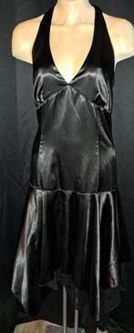 Mooie nieuwe gothic- avond jurk met kanten rok Maat L, Zwart, Maat 42/44 (L), Nieuw, Ophalen of Verzenden