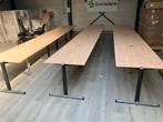 Gispen Tafels - tafelpanelen + poten – Modulair, Huis en Inrichting, Tafels | Eettafels, Ophalen, Gebruikt, Info@gispen.nl, 200 cm of meer