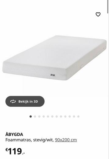 Malm Ikea Bedframe + Matras - afbeelding 6