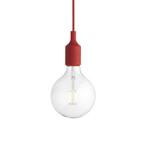 MUUTO E27 HANGLAMP LED - DEEP RED, Huis en Inrichting, Lampen | Hanglampen, Ophalen of Verzenden, Nieuw, Minder dan 50 cm