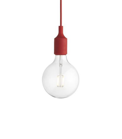 MUUTO E27 HANGLAMP LED - DEEP RED, Huis en Inrichting, Lampen | Hanglampen, Nieuw, Minder dan 50 cm, Ophalen of Verzenden