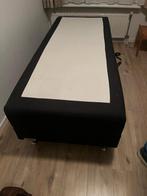 Caresse boxspring met motor (helft), Gebruikt, Eenpersoons, Zwart, Ophalen of Verzenden