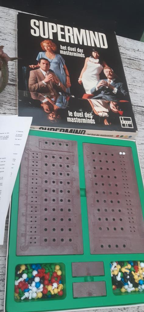 Mastermind, Supermind het duel van de masterminds, Hobby en Vrije tijd, Gezelschapsspellen | Bordspellen, Zo goed als nieuw, Een of twee spelers