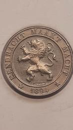 Schaarse prachtige 5 centimes 1894 België,  Koning der Belg, Postzegels en Munten, Ophalen of Verzenden, Overig, Losse munt