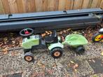 Groene Trapauto met Aanhanger, Ophalen of Verzenden, Gebruikt, Trapvoertuig