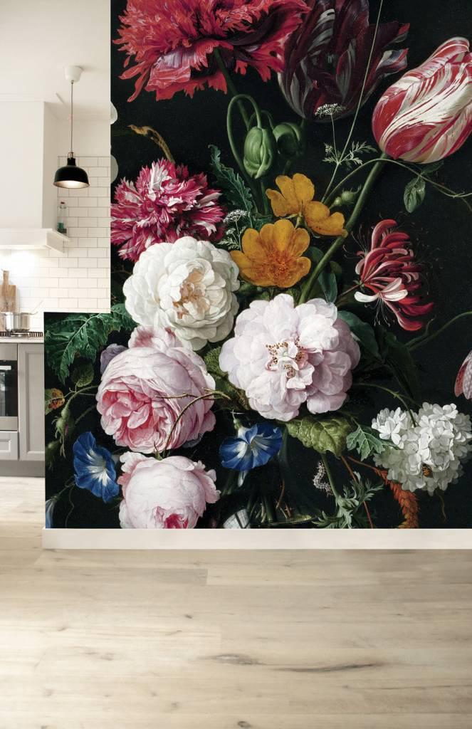 KEK Amsterdam fotobehang Golden Age Flowers, Huis en Inrichting, Stoffering | Behang, minder dan 10 m², Ophalen of Verzenden