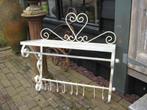 Brocante Wandrek/keukenrek, Huis en Inrichting, Woonaccessoires | Kapstokken, Gebruikt, Minder dan 100 cm, Metaal, Ophalen