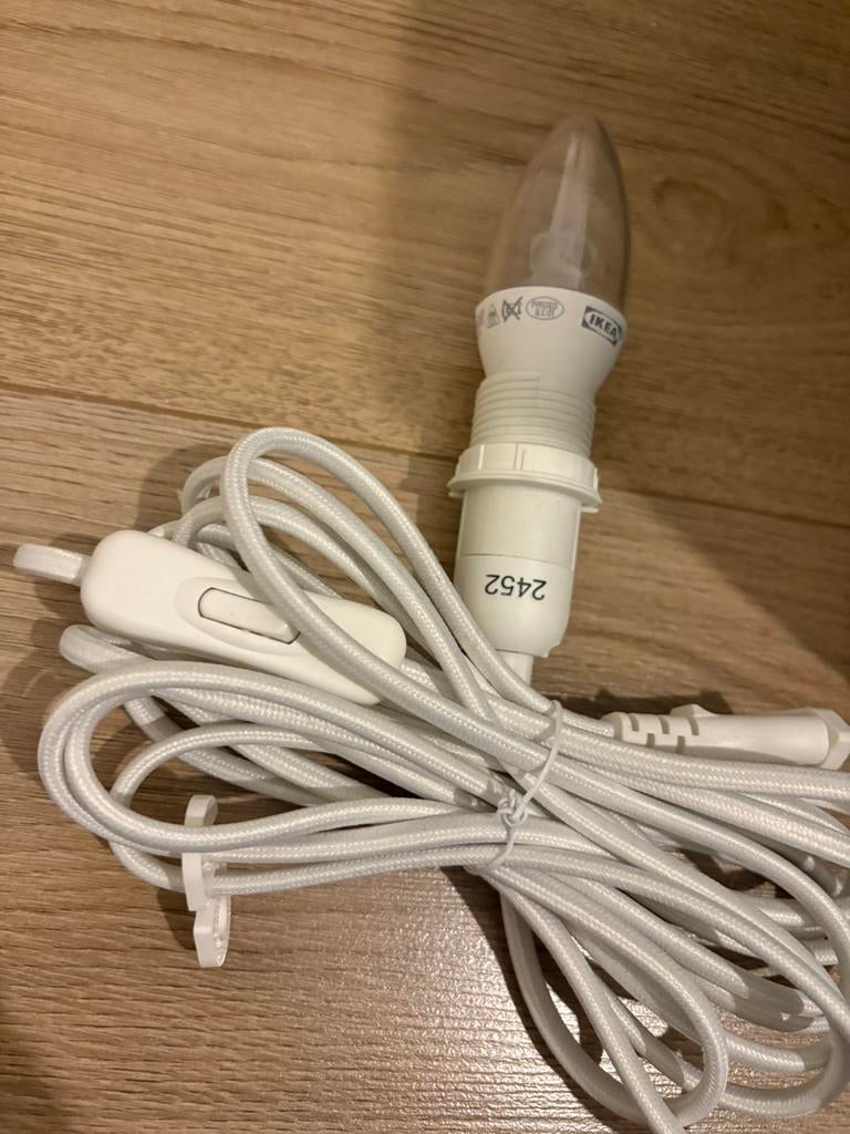 Lamp met aan/uit schakelaar E14 type, Ophalen, 100 tot 150 cm, Nieuw, Huislamp of Werklamp