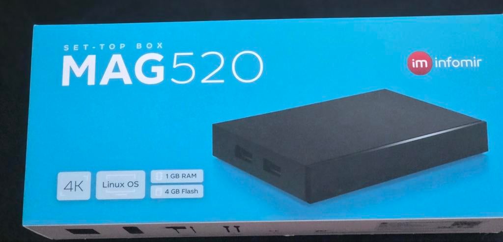 Infomir MAG520 4K Set-Top Box met Linux OS, Ophalen of Verzenden, Nieuw, Decoder
