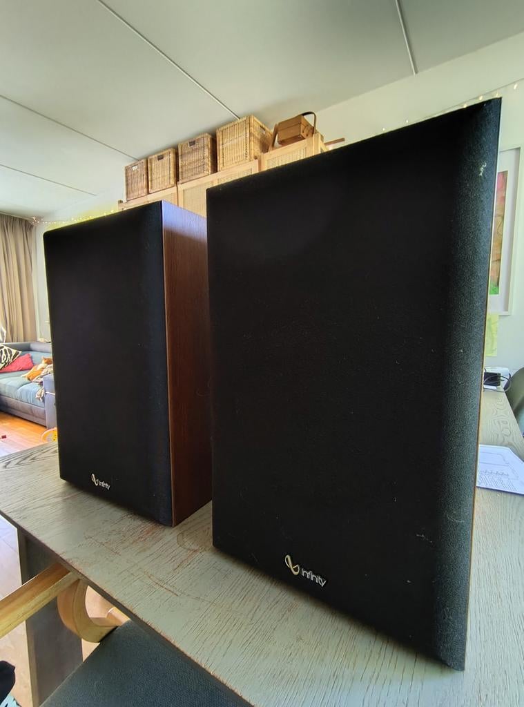 Infinity SM 82 speakers voor de hobbyist (2 nieuwe randen), Audio, Tv en Foto, Luidsprekers, Niet werkend, 120 watt of meer, Front, Rear of Stereo speakers