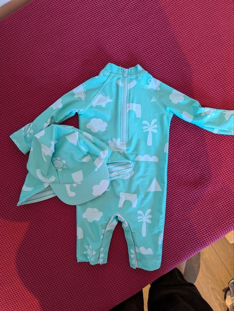 UV pakje en zonnehoedje Next maat 80. Nieuw!, Kinderen en Baby's, Babykleding | Baby-zwemkleding, Nieuw, Ophalen of Verzenden