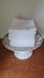 Set van 12 witte stoffen servetten, Ophalen of Verzenden