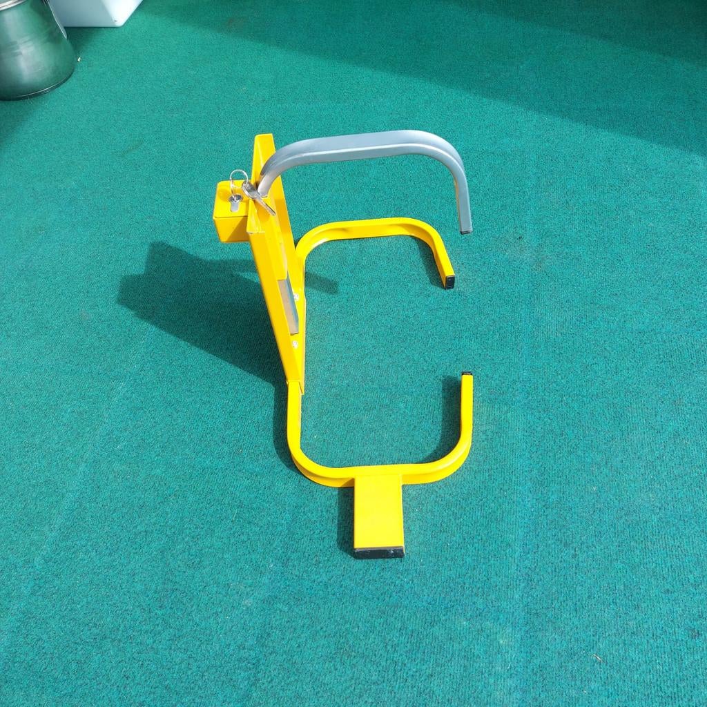 Gele parkeerbeugel - Opklapbare parkeerplaatsbeveiliger, Ophalen of Verzenden, Gebruikt