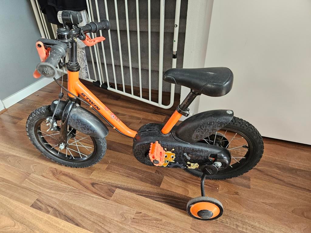 Kinderfiets met zijwieltjes - B'TWIN, Ophalen, B'TWIN, Zijwieltjes, Gebruikt