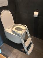 WC verkleiner met trapje en leren zitting, Kinderen en Baby's, Ophalen, Zo goed als nieuw