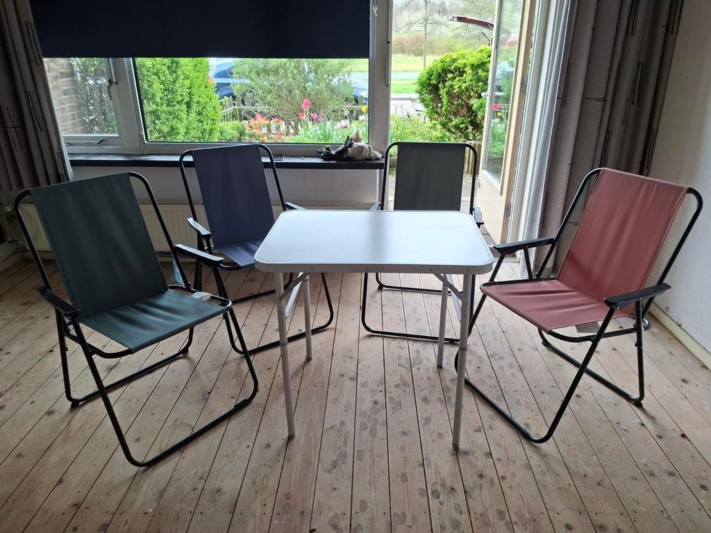 Camping set, Ophalen of Verzenden, Aluminium, 2 zitplaatsen