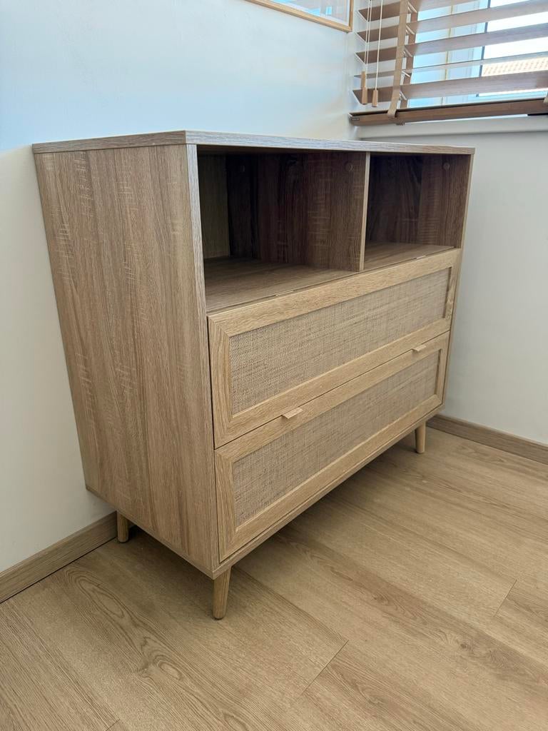 Commode finori bali beige, Ophalen, 50 tot 70 cm, 100 cm of meer, 90 tot 105 cm