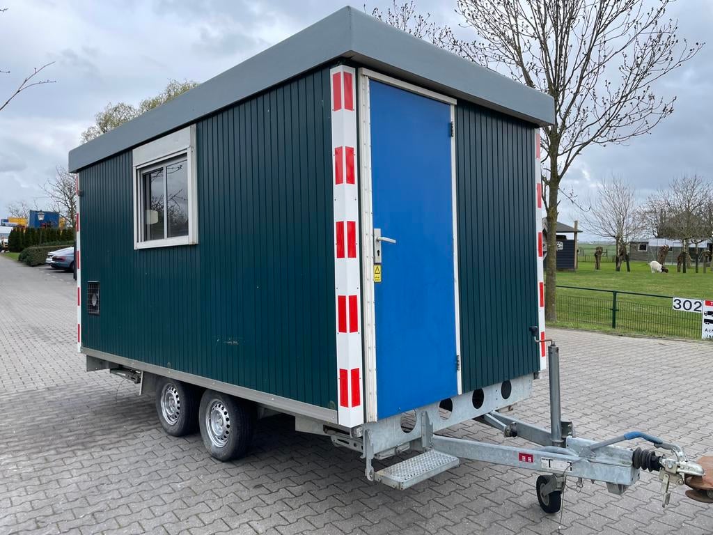 ZGAN snelverkeer tandemas schaftwagen met gaskachel, Doe-het-zelf en Verbouw, Ophalen, Zo goed als nieuw