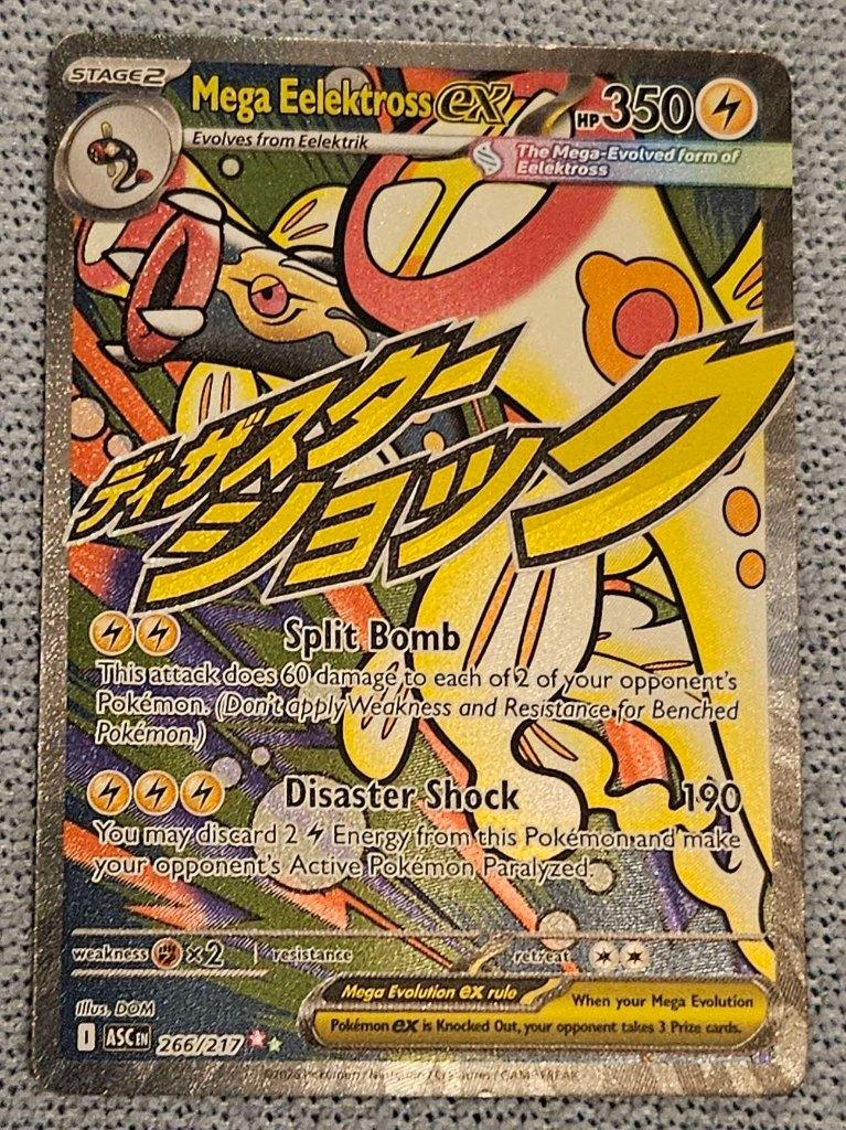 Pokemon Mega Eelektross ex (ASC 266), Ophalen, Nieuw, Losse kaart, Foil