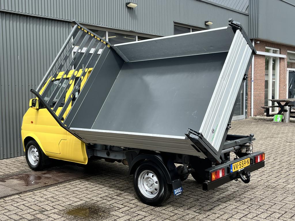 DFSK K-serie K01H 1.3 Benzine 3 zijden kipper Open laadbak k, Auto's, Bestelauto's, Euro 5, Gebruikt, Zwart, Origineel Nederlands