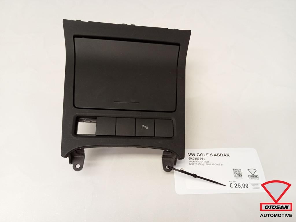VW Golf 6 Asbak 5K0857961, Auto-onderdelen, Interieur en Bekleding, Volkswagen, Gebruikt, Ophalen of Verzenden