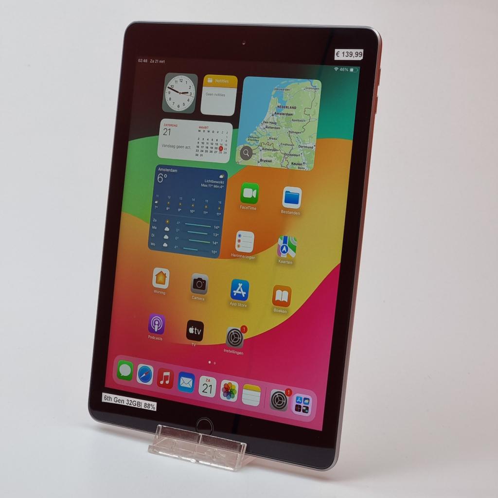 iPad 2018 32GB Wifi Space Gray, Apple, Gebruikt, Support@apple.com, One Apple Park Way
Cupertino, CA 95014
United States