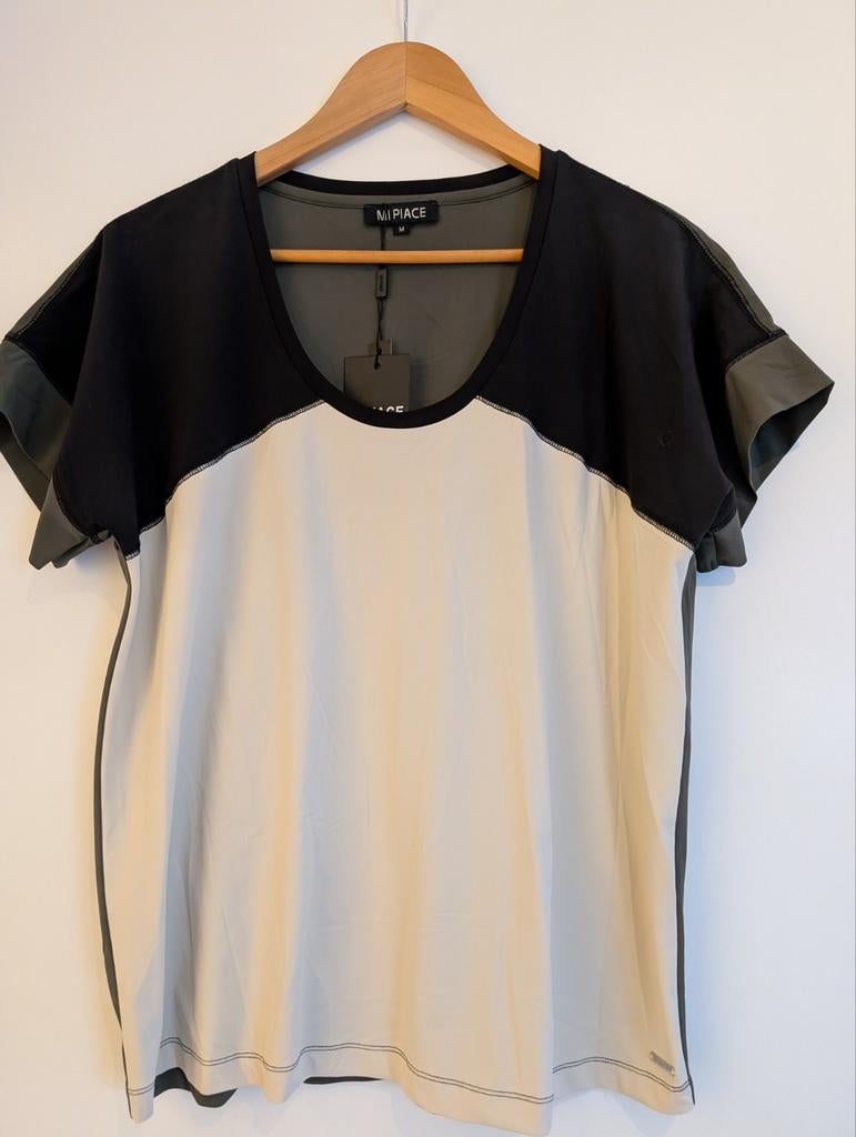 Nieuwe collectie top van mipiace maat m, Kleding | Dames, T-shirts, Maat 38/40 (M), Mipiace, Beige, Nieuw