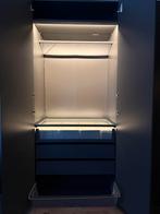 IKEA PAX kast donkergrijs, Ophalen, 200 cm of meer, Zo goed als nieuw, Met deur(en)