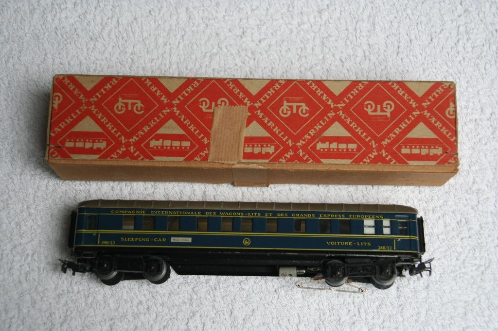 Märklin HO 346/3J Slaaprijtuig van de CIWL (5.7), Wisselstroom, Wagon, Ophalen of Verzenden, Zo goed als nieuw