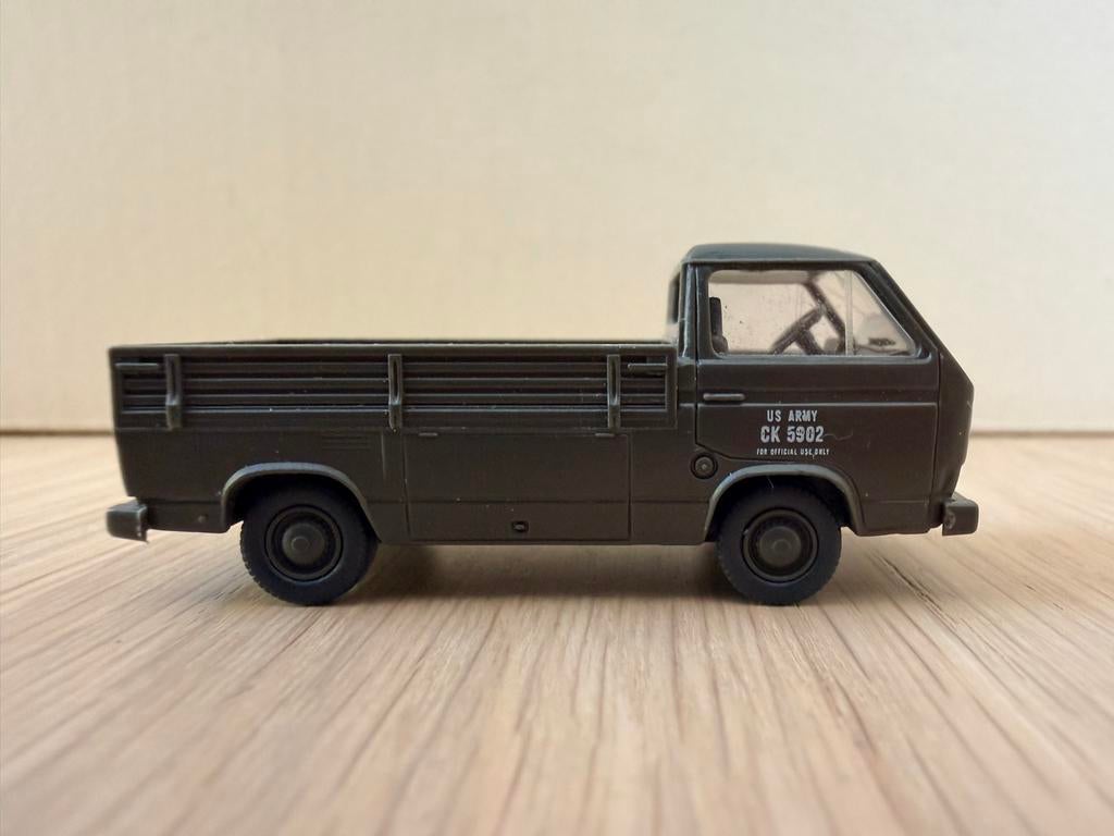 Wiking Volkswagen T3 Pick-up US Army H0 (1:87), Hobby en Vrije tijd, Modelauto's | 1:87, Gebruikt, Bus of Vrachtwagen, Wiking