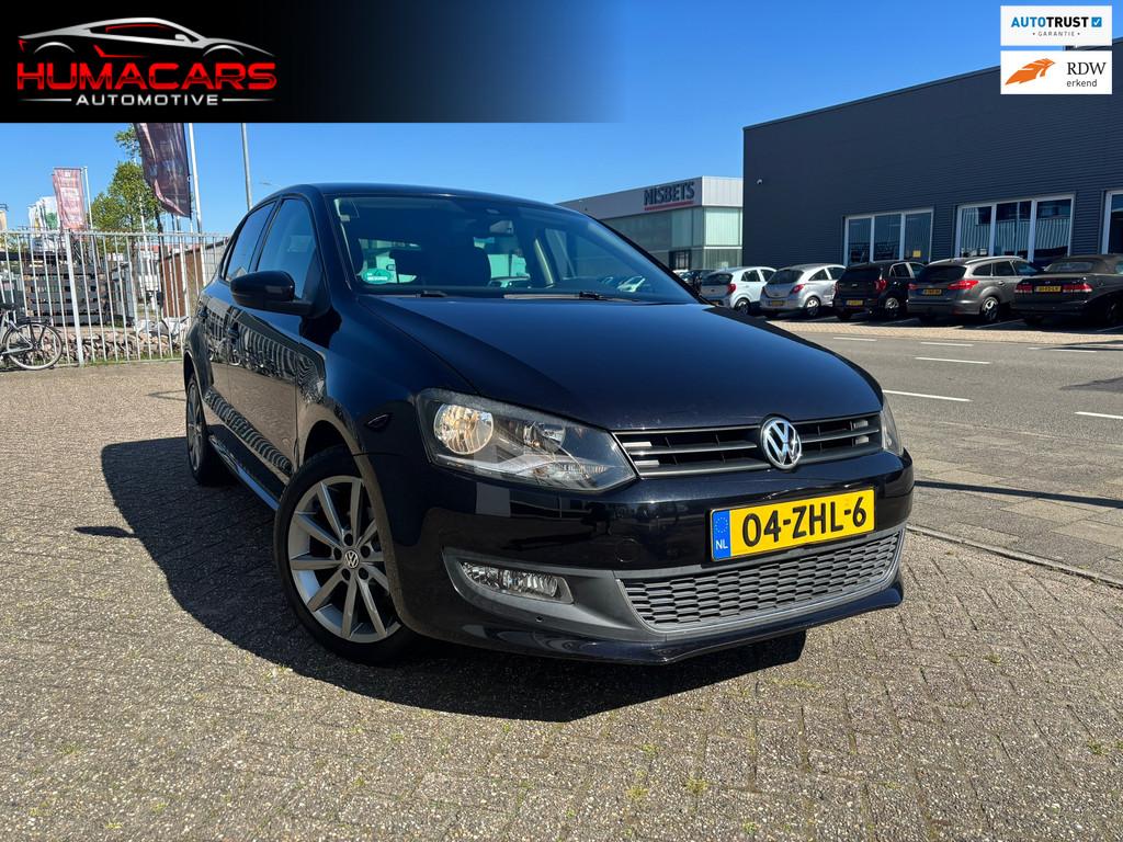 Volkswagen Polo 1.4-16V Highline|Carplay|stoelverw.|Cruise, Auto's, Volkswagen, Voorwielaandrijving, 4 cilinders, Zwart, Bedrijf