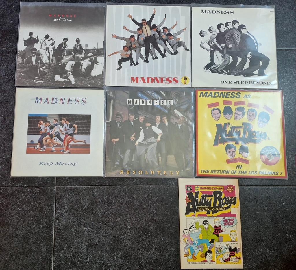 Madness-vinyl collectie 6x orgineel +de strip, Verzenden, Zo goed als nieuw, 12 inch
