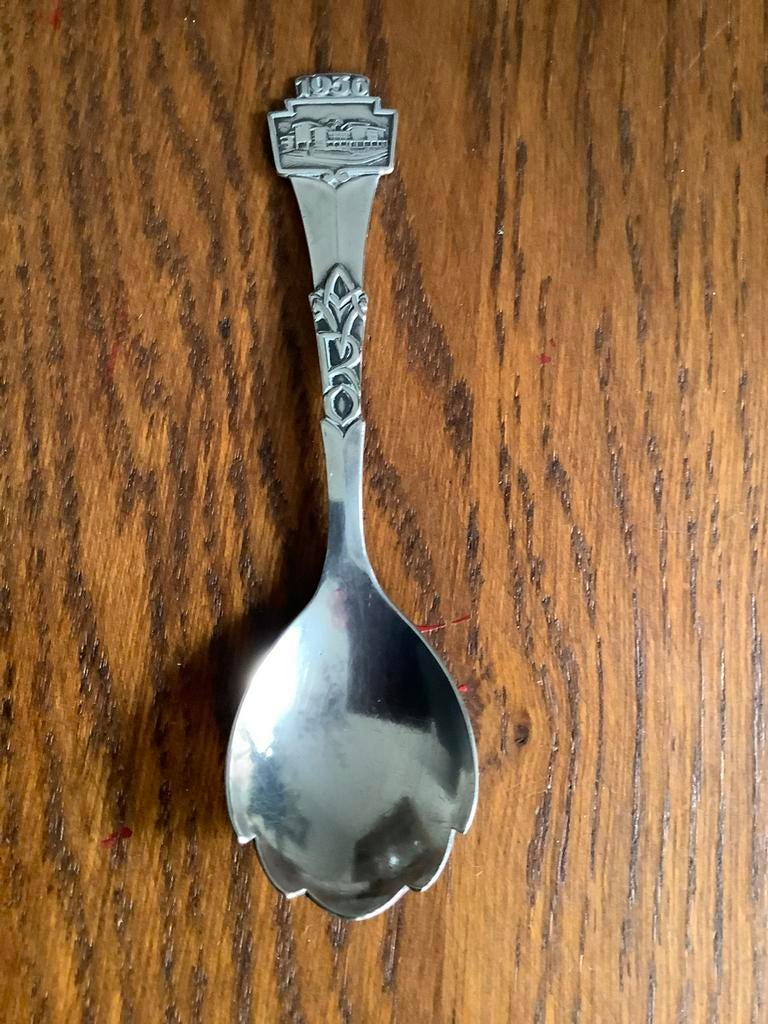 Verzilverde suikerlepel AVRO 1936 Gero, Antiek en Kunst, Curiosa en Brocante, Ophalen of Verzenden