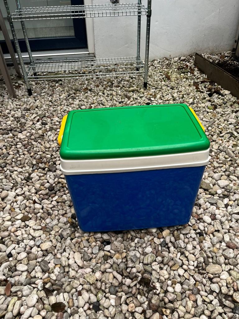 Vintage koelbox leuke kleuren, Ophalen, Gebruikt, Koelbox, Koelelement