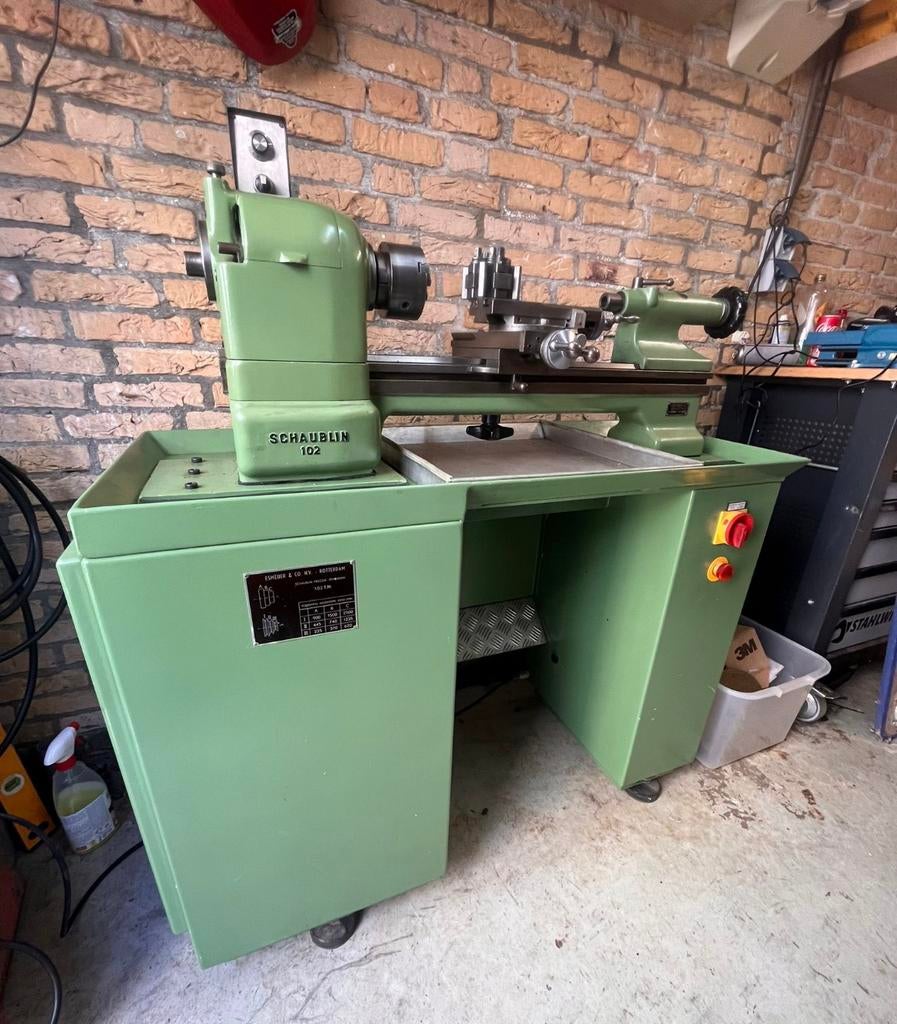 Draaibank schaublin 102 op 220/230v, Doe-het-zelf en Verbouw, Ophalen, Zo goed als nieuw, Metaaldraaibank
