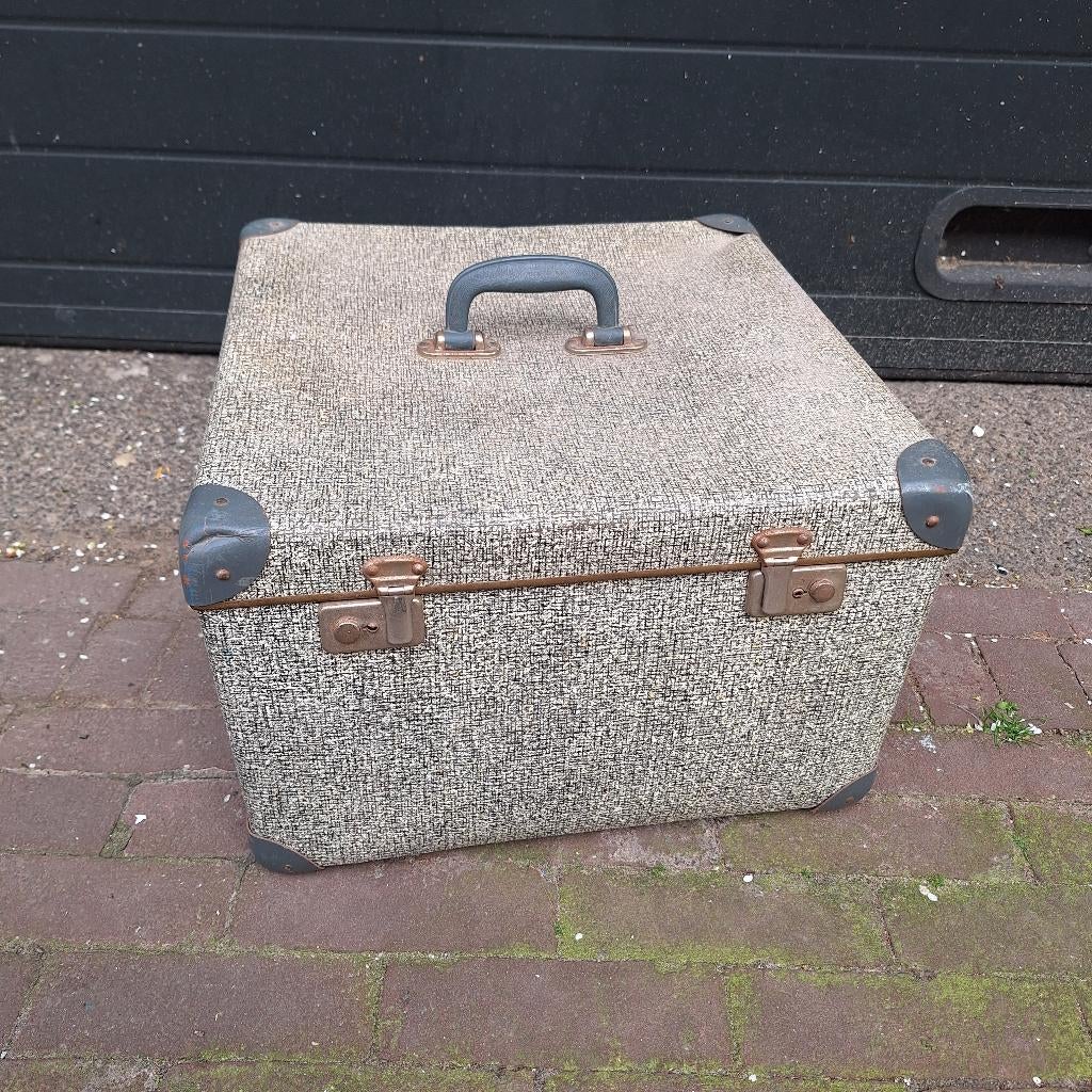 Jaren 50 / Jaren 60 Vierkant Koffertje, Ophalen