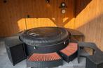 Jacuzzi met ombouw en accessoires - Goede staat!, Ophalen, Gebruikt, Opblaasbaar
