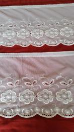 Vitrages / valletjes 2 stroken - A, Ophalen of Verzenden, Zo goed als nieuw, 200 cm of meer, Minder dan 100 cm