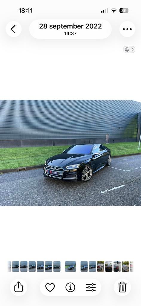 Audi A5 2.0 Tfsi Mhev 190pk S Tronic 2018 Zwart, Auto's, 1984 cc, Zwart, Origineel Nederlands, 75 €/maand