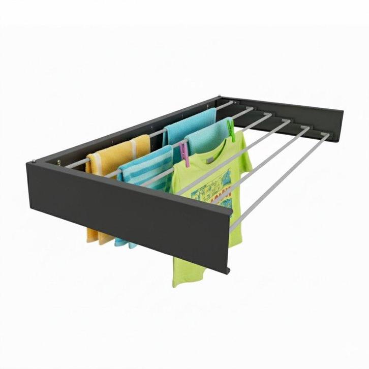 Foxydry Hide - waslijn 71cm antraciet - intrekbaar, Huis en Inrichting, Overige Huis en Inrichting, Nieuw, Ophalen of Verzenden