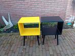 2 bijzettafeltje nachtkastje kast tafel, Ophalen, Rechthoekig, Minder dan 55 cm