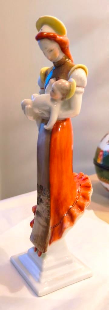 Prachtig Herend Hongarije Porselein - Madonna met Kind, Ophalen of Verzenden