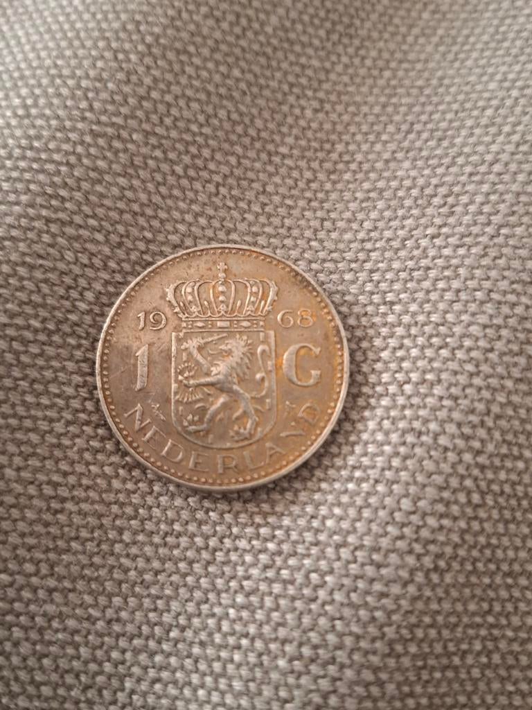 Gulden uit 1968, Postzegels en Munten, Munten | Nederland, Ophalen of Verzenden
