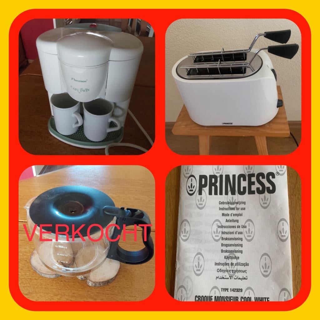 128. Koffiezetapparaatje en Broodrooster en Koffiekan, Ophalen of Verzenden