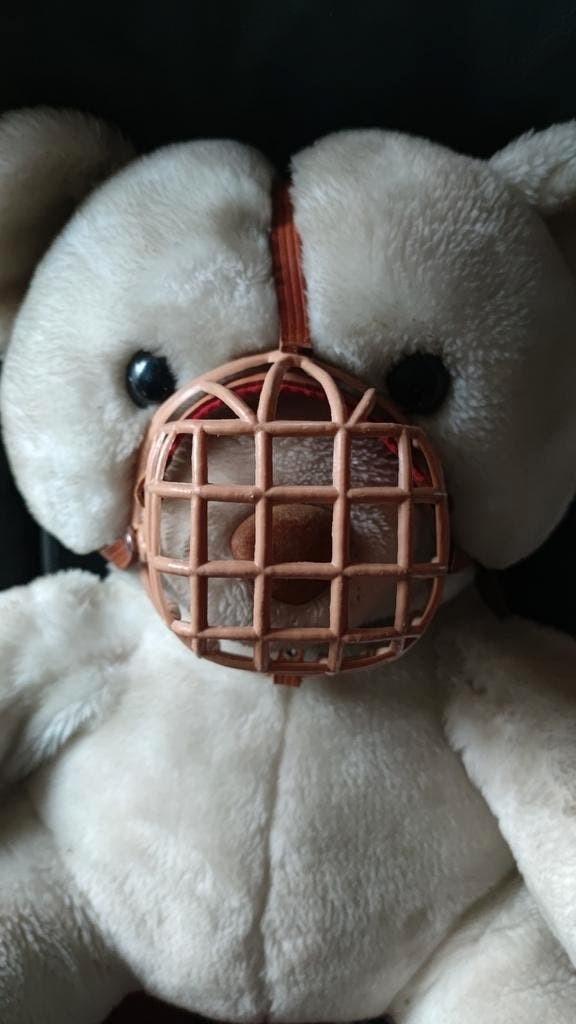 NIEUWSTAAT Muilkorf - leer en kunststof, Dieren en Toebehoren, Honden-accessoires, Zo goed als nieuw, Ophalen of Verzenden