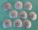 9934. Metalen concho’s. 9 stuks, diameter 42 mm., Ophalen of Verzenden, Nieuw, Overige typen