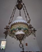 Antieke Art Nouveau Olie Hanglamp early 1900, Antiek en Kunst, Antiek | Lampen, Ophalen of Verzenden