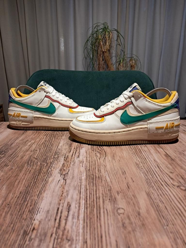 Nike Air Force 1 Shadow 'Multicolor' Size 37,5, Wit, Nike, Ophalen of Verzenden, Sneakers of Gympen