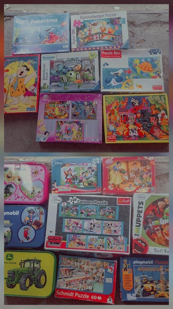 Puzzels, ruim 30 verschillende, Ophalen of Verzenden, 10 tot 50 stukjes, Gebruikt, 4 tot 6 jaar